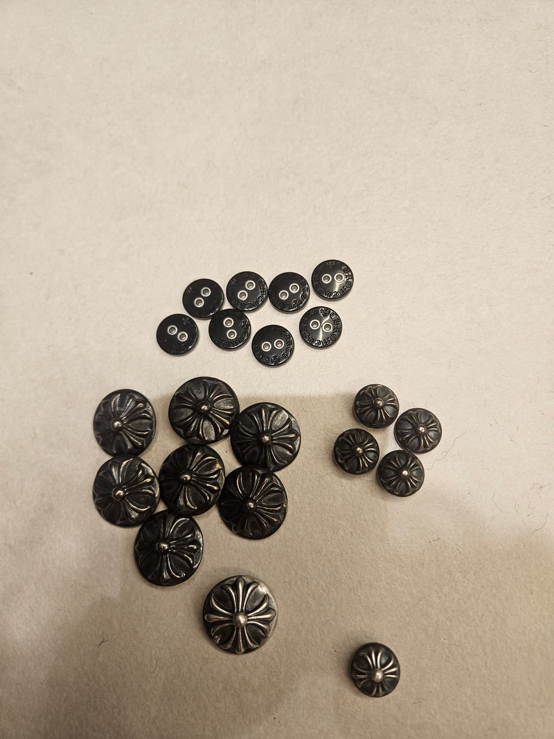 크롬하츠 머리끈 단추 비니단추 옷리폼 925실버 상품이미지10