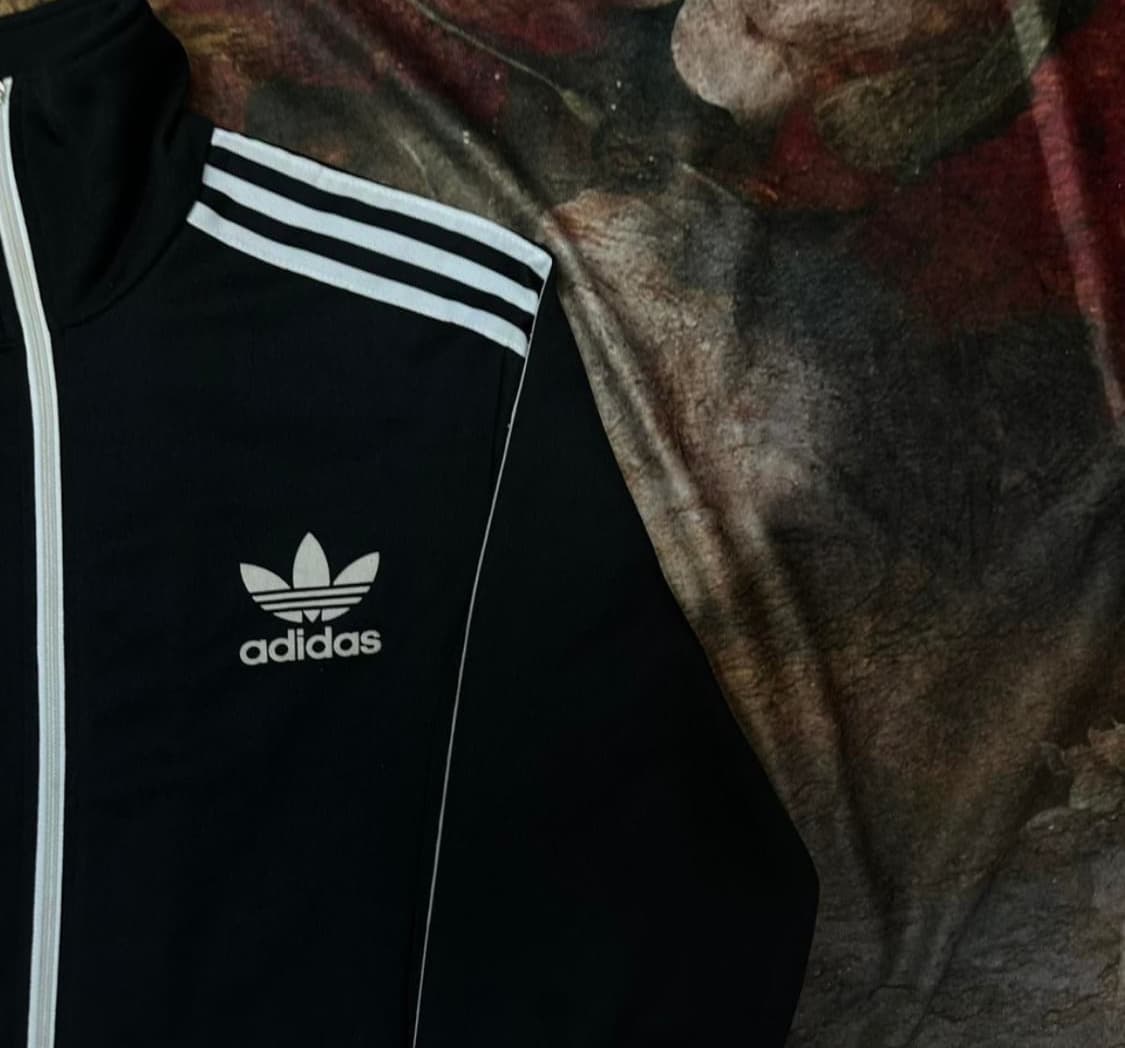 아디다스 빈티지 유로파 삼선 블랙트랙탑져지 100 상품이미지2