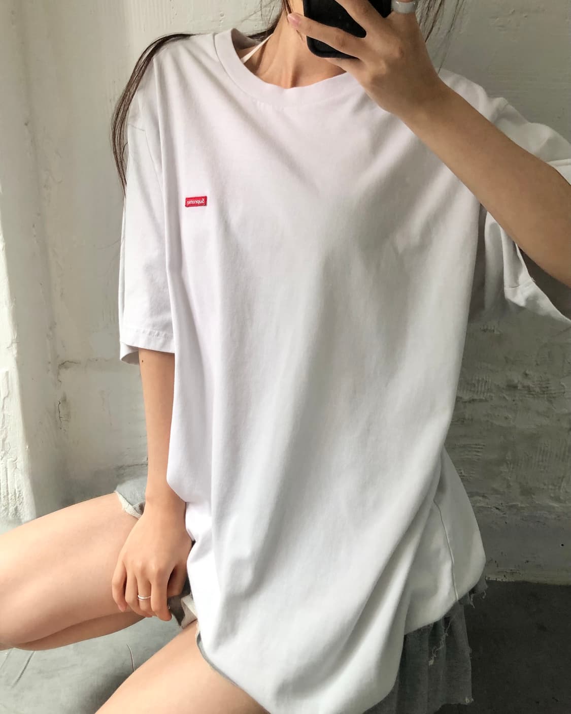 Supreme 슈프림 화이트컬러 박스로고 티셔츠 상품이미지3
