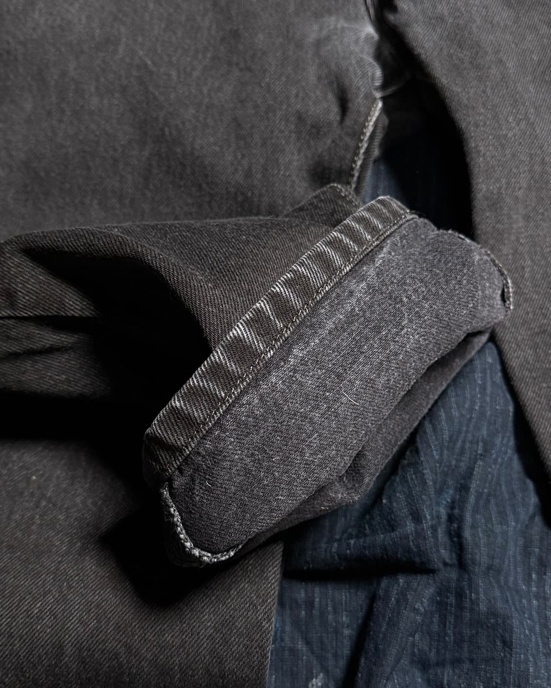 리바이스 501 스트레이트핏 블랙 데님 팬츠 32 상품이미지3