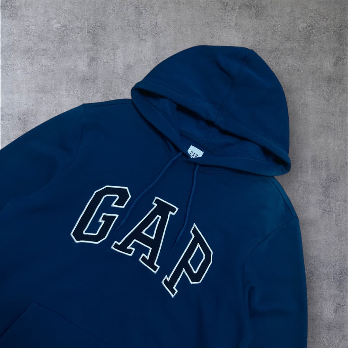 GAP 스펠아웃 빅로고 블루 후드티 상품이미지2