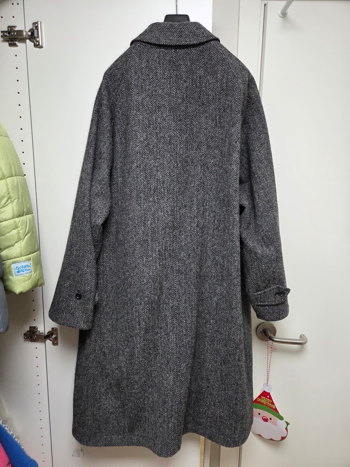 아나토미카 싱글래글런 리버시블 코트 블랙/그레이 상품이미지2