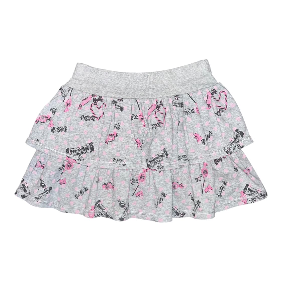 캔디 프린팅 리본 밴딩 캉캉 스커트 키치갸루y2k 상품이미지4