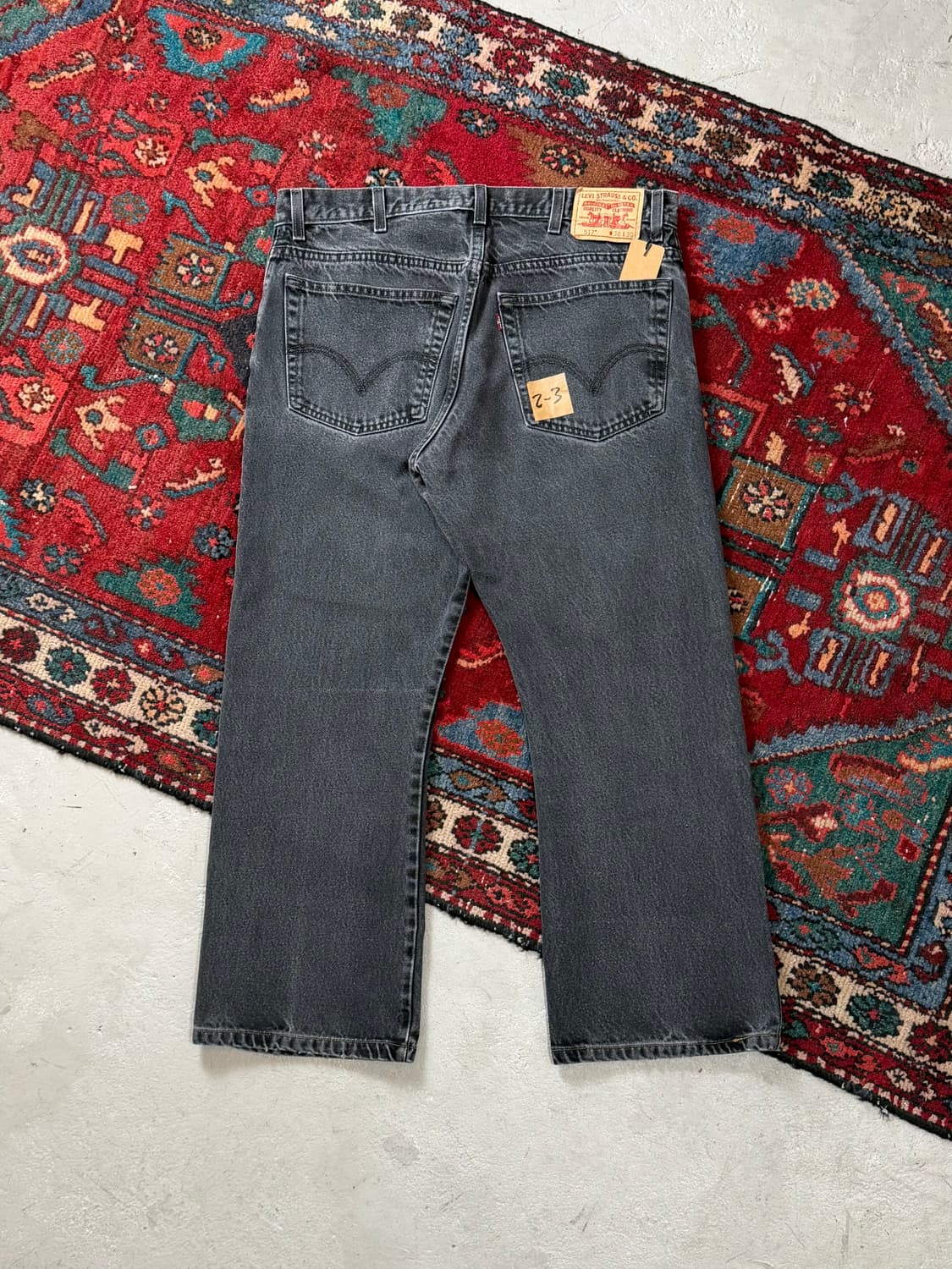 00's 빈티지 리바이스 517 블랙 부츠컷 리바이스 플레어진 상품이미지3