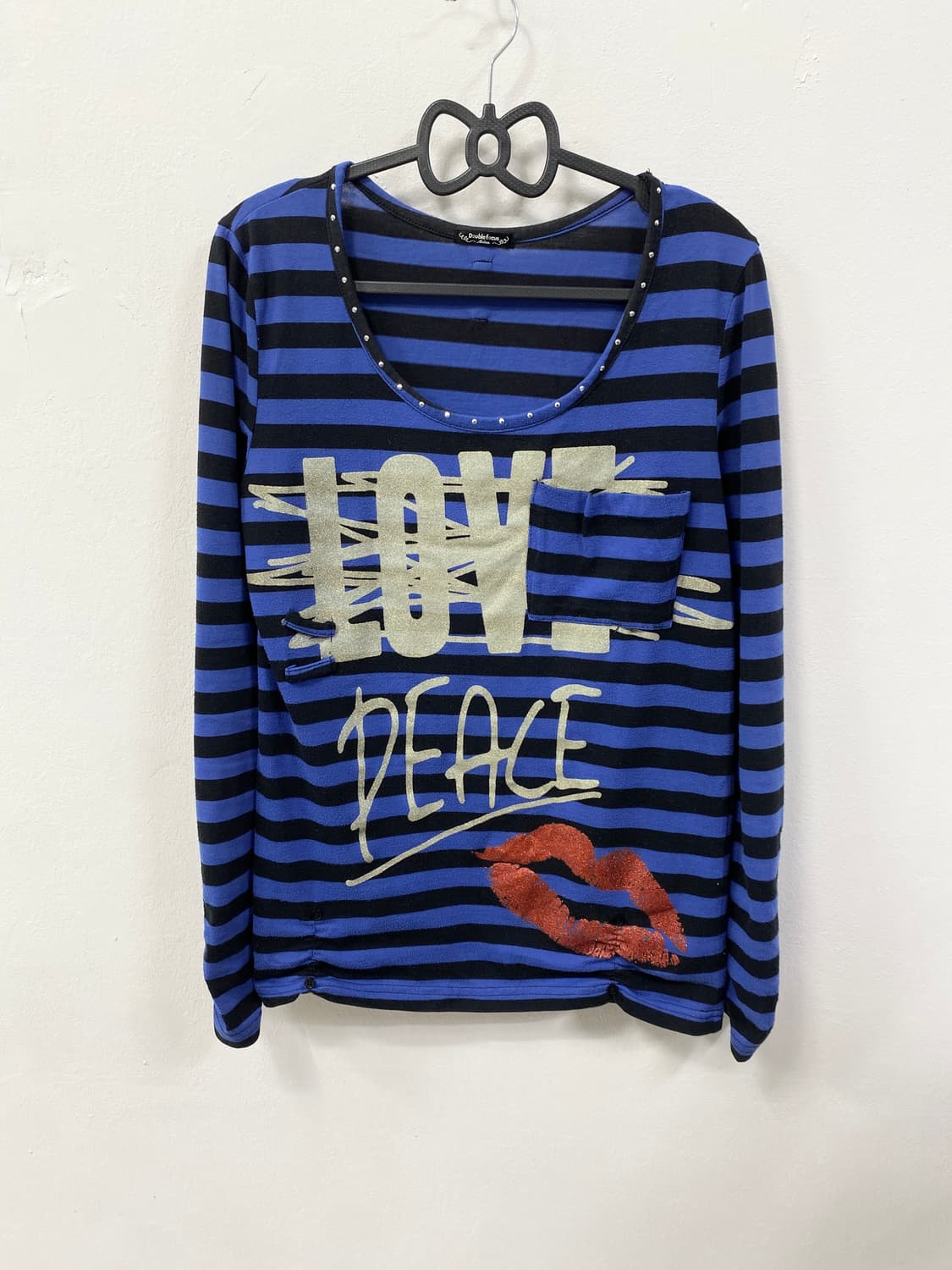 [DOUBLE FOCUS] 펑크 갸루 스트라이프 롱슬리브 상품이미지6