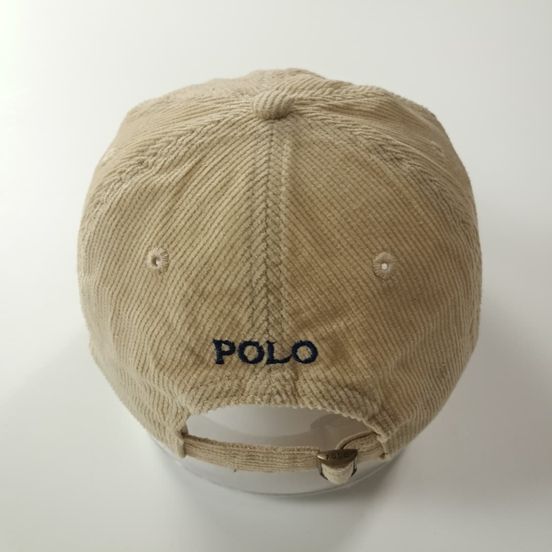 CK430 L 폴로 코듀로이 블랙 포니 베이지 볼캡 모자 상품이미지5