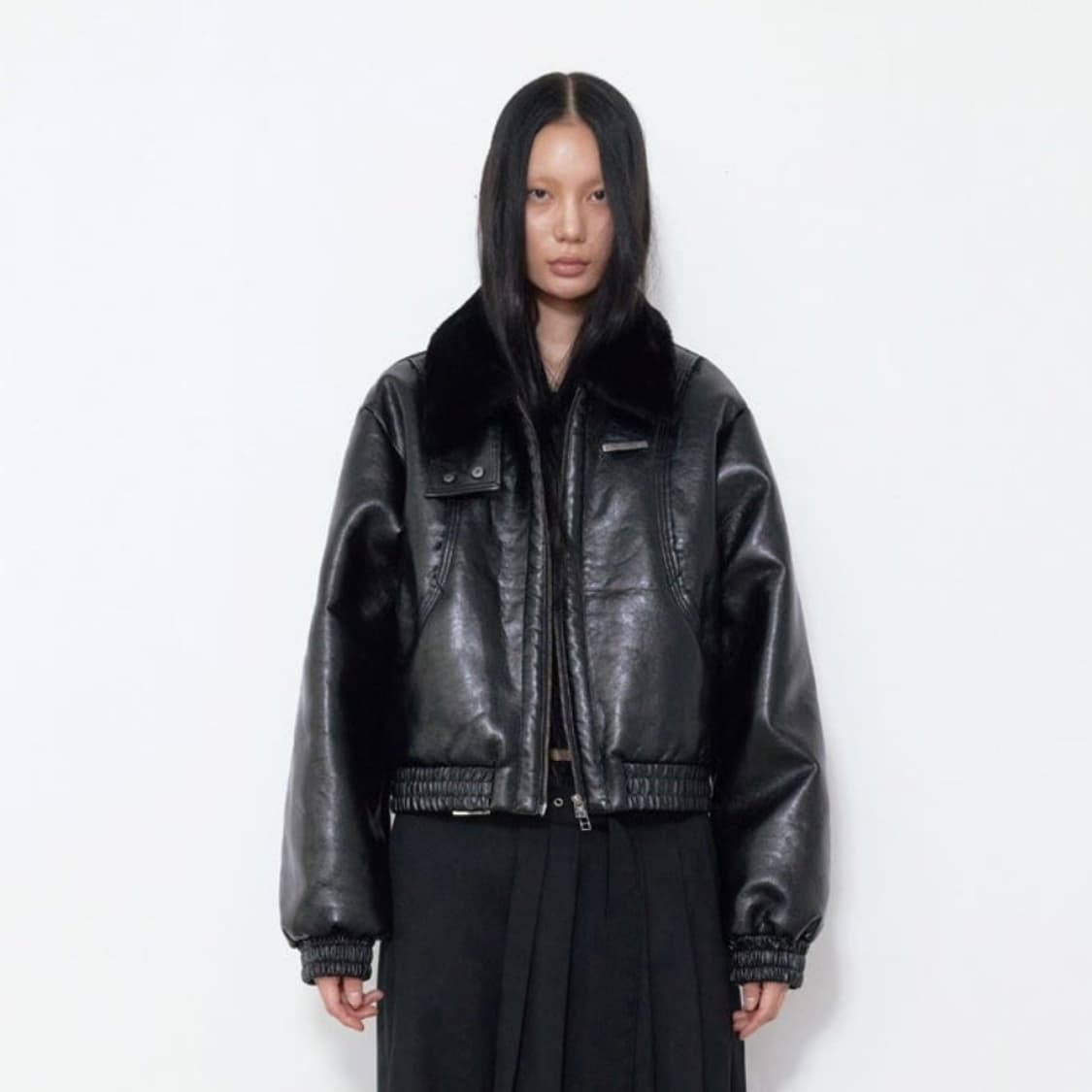 보헤미안서울 HIGH NECK FLIGHT LEATHER JACKET 상품이미지1