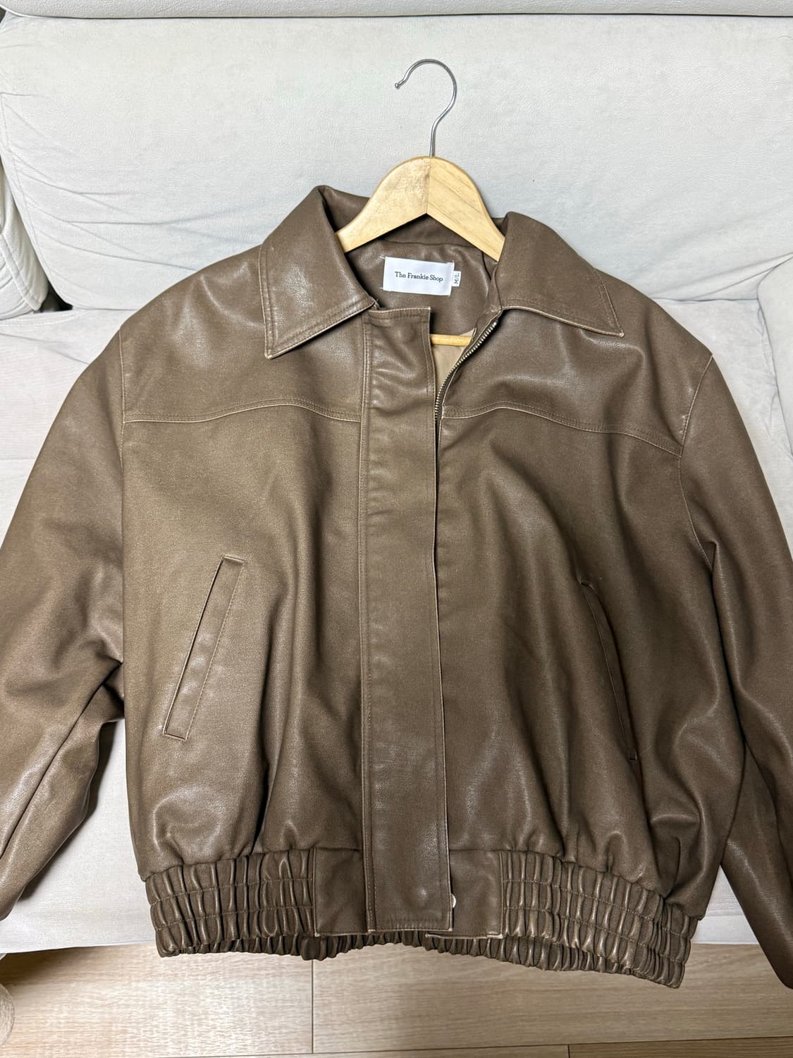 The frankie shop brown leather jacket 상품이미지2