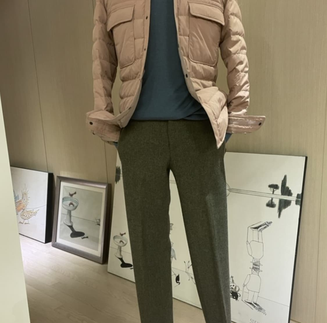 솔리드 옴므 패딩 셔츠 상품이미지4