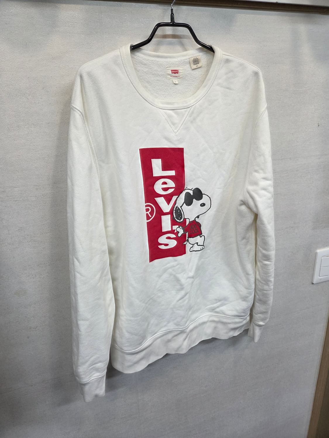 리바이스 스누피 기모 맨투맨 Lg 상품이미지5