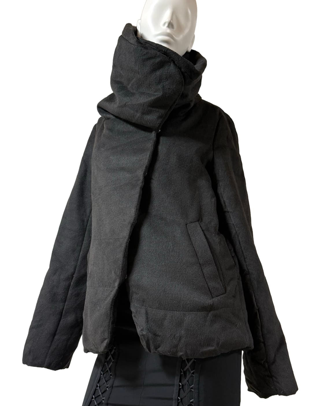 빈티지 하이넥 버튼 자켓 상품이미지2