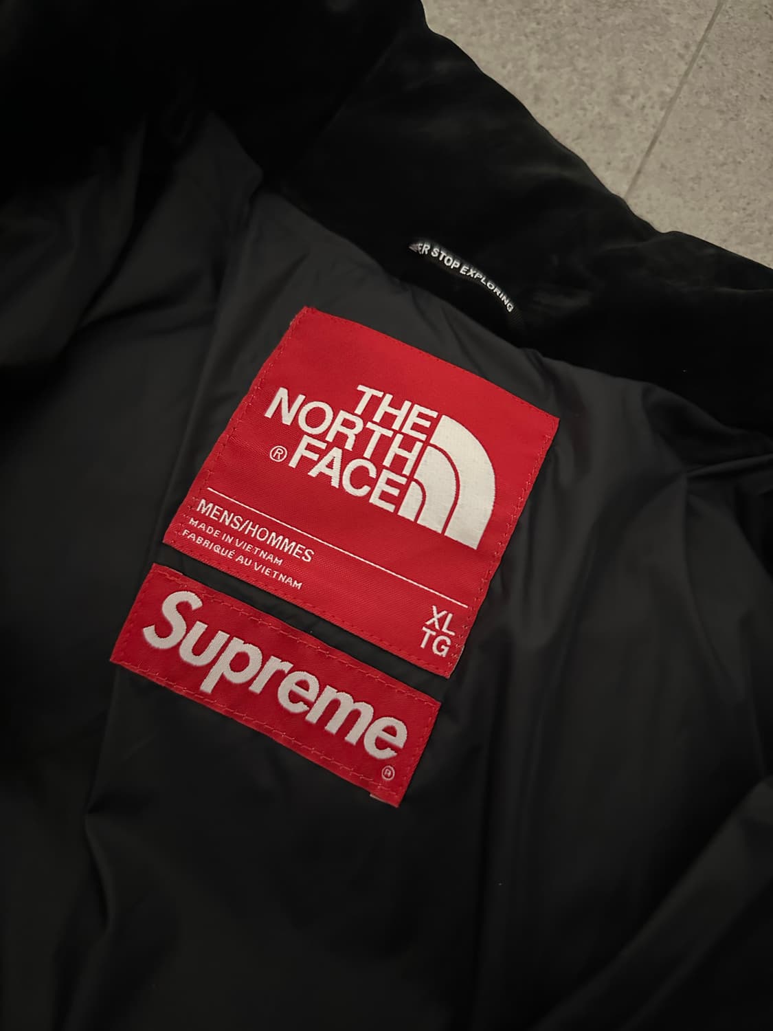 [XL] 슈프림 노스페이스 스웨이드 눕시 블랙 상품이미지3