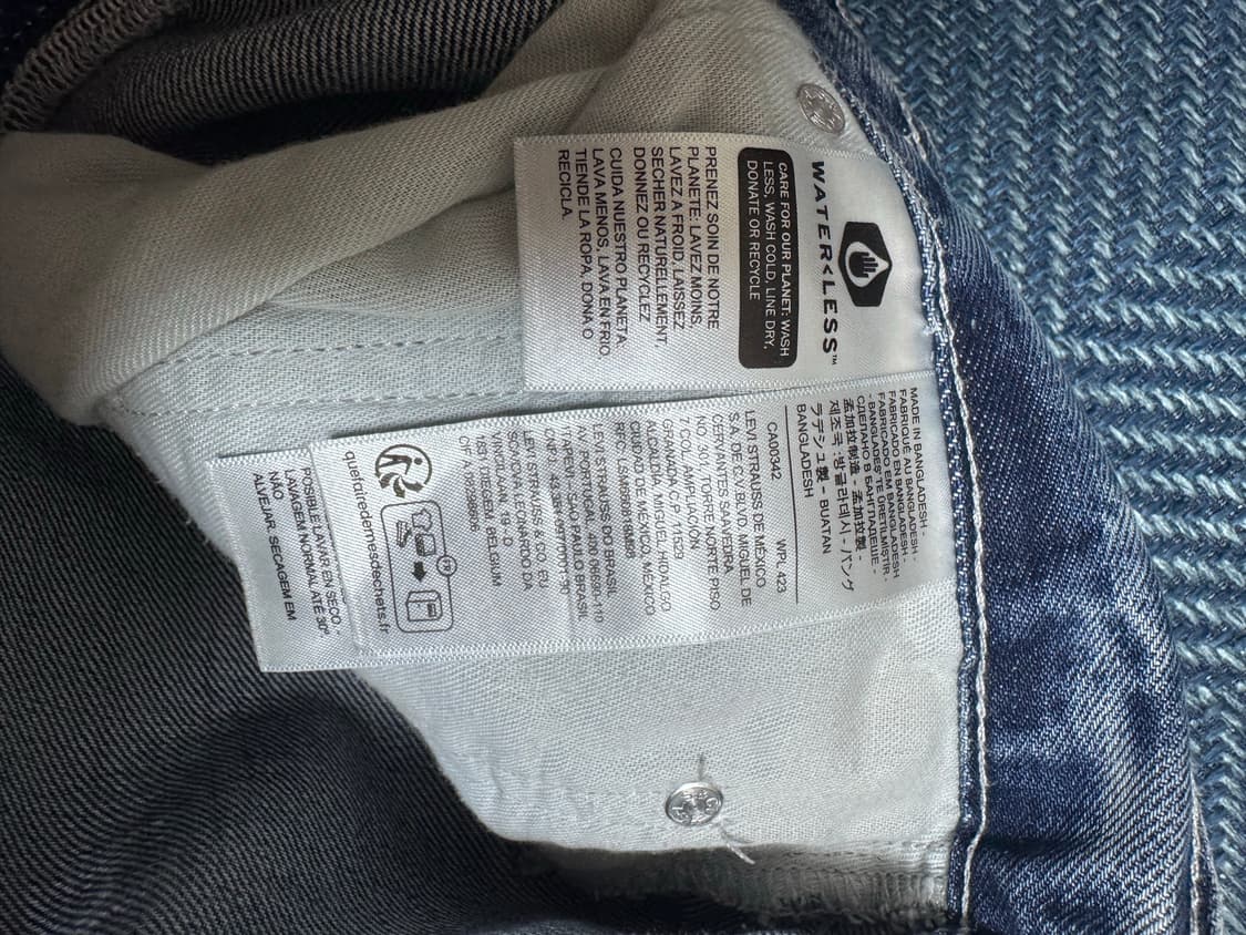 리바이스 공용 실버탭 루즈핏 진 W28 L32 상품이미지9