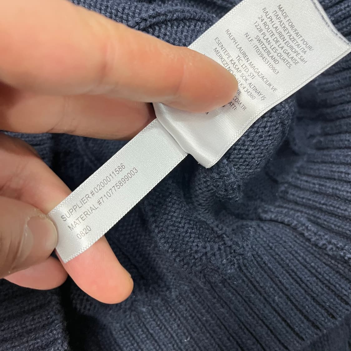 폴로 랄프로렌  꽈배기 니트 상품이미지5