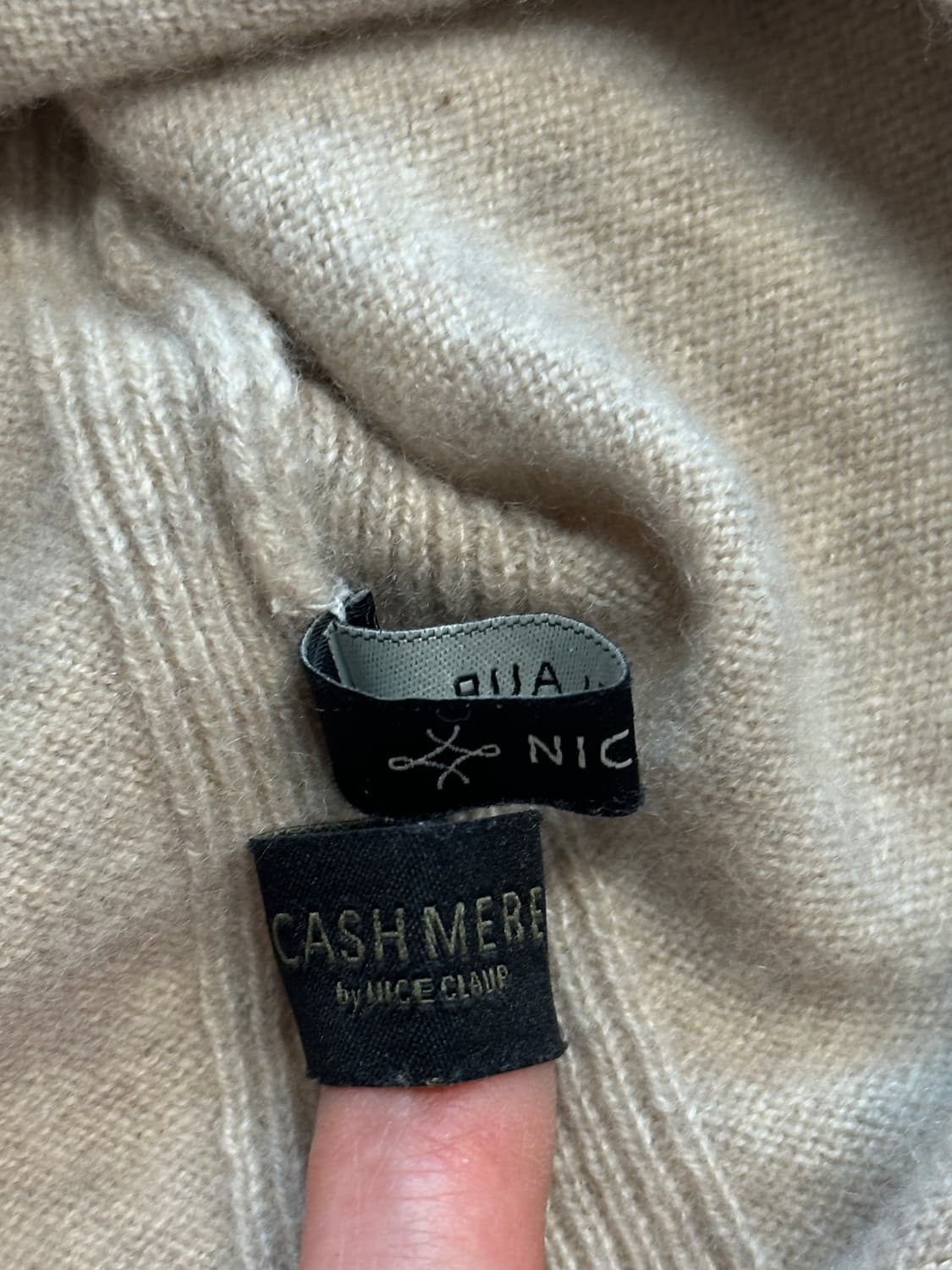 나이스클랍 캐시미어100% 니트 상품이미지7