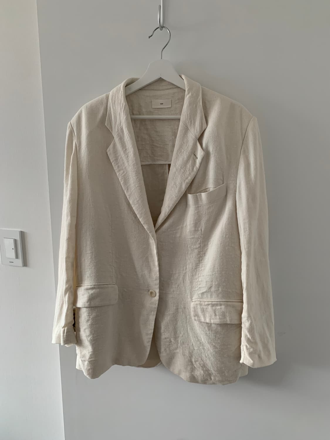 아이보리 린넨 자켓 상품이미지1