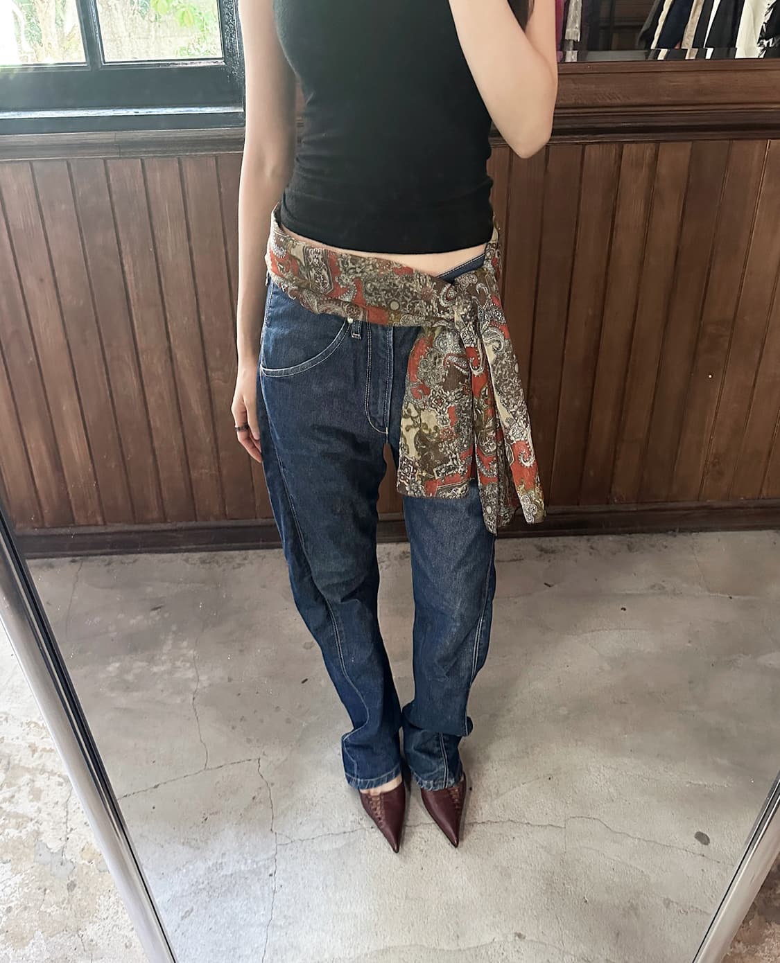 JPV paisley sheer scarf 상품이미지6