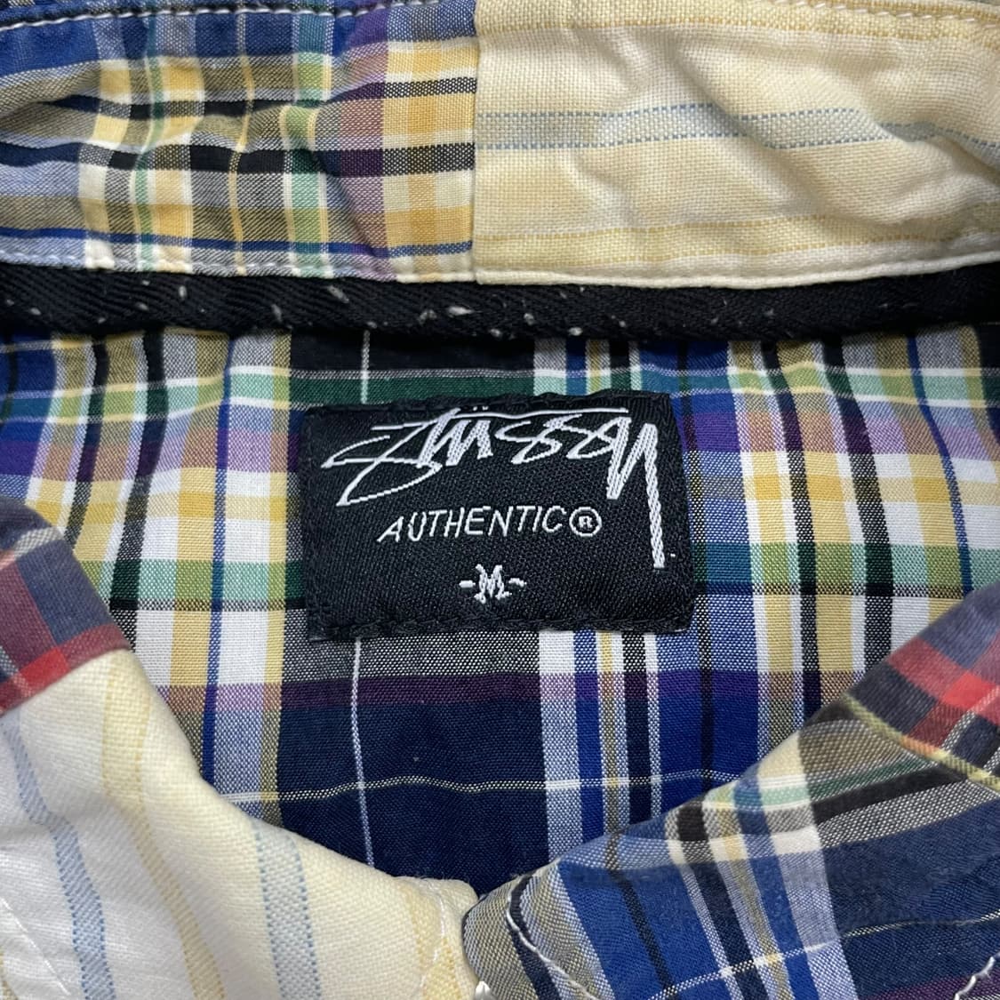 스투시 Stussy 00s 패치 워크 반팔 셔츠 상품이미지5