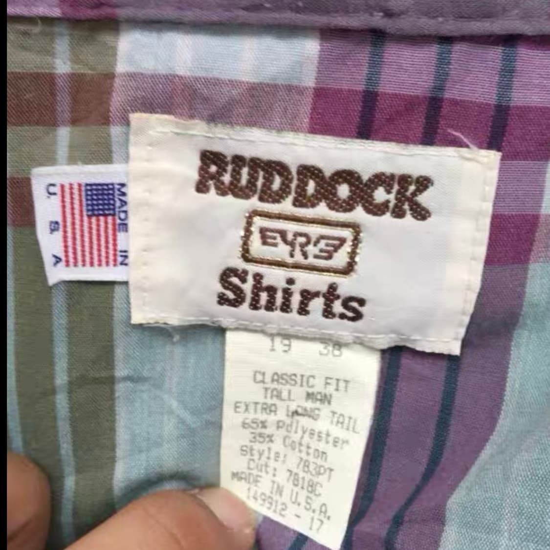  [Vintage] Made in USA 웨스턴 체크 셔츠 상품이미지5