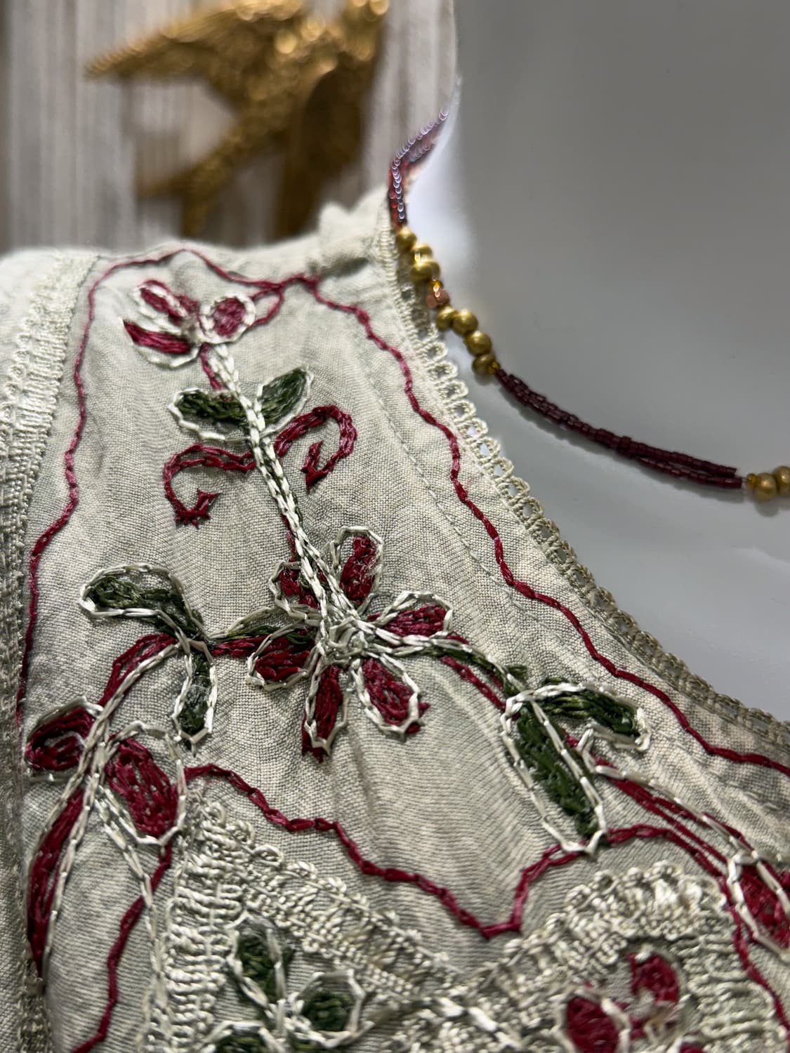 Pistachio Embroidered Sleeveless 0038 상품이미지4