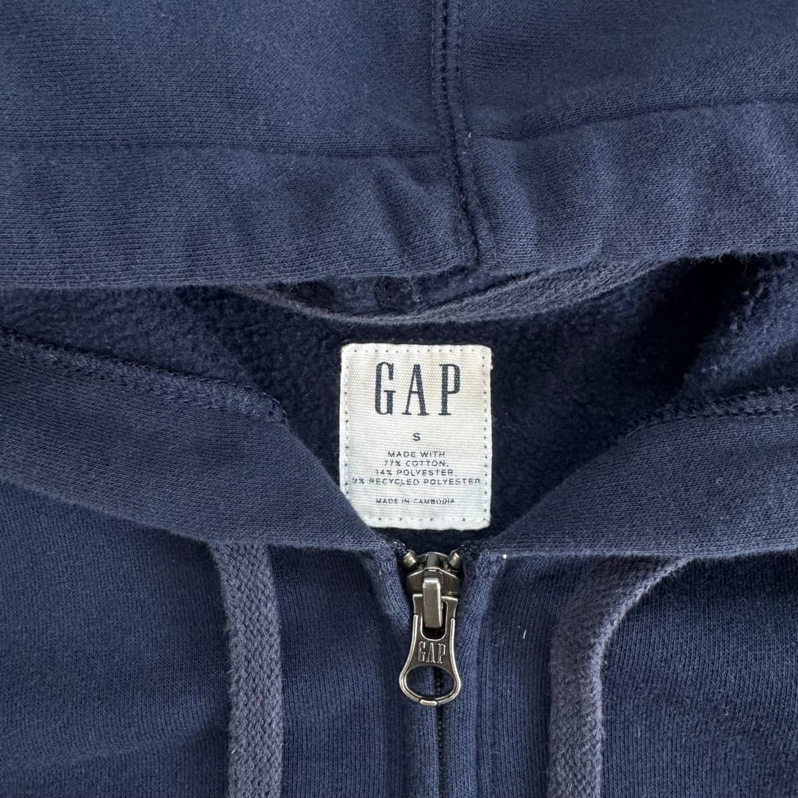 Gap 갭 그레이 로고 네이비 후드집업  상품이미지5