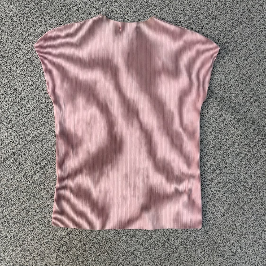 실측 썸제이 여성 플리츠 민소매 티셔츠 0407J 상품이미지3