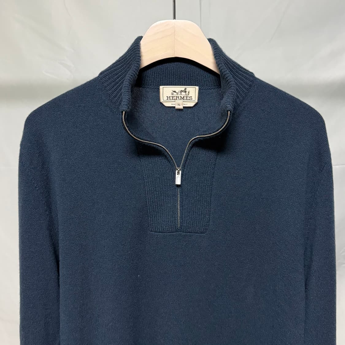 [S급/XL] 에르메스 캐시미어 하프집업 니트 상품이미지2