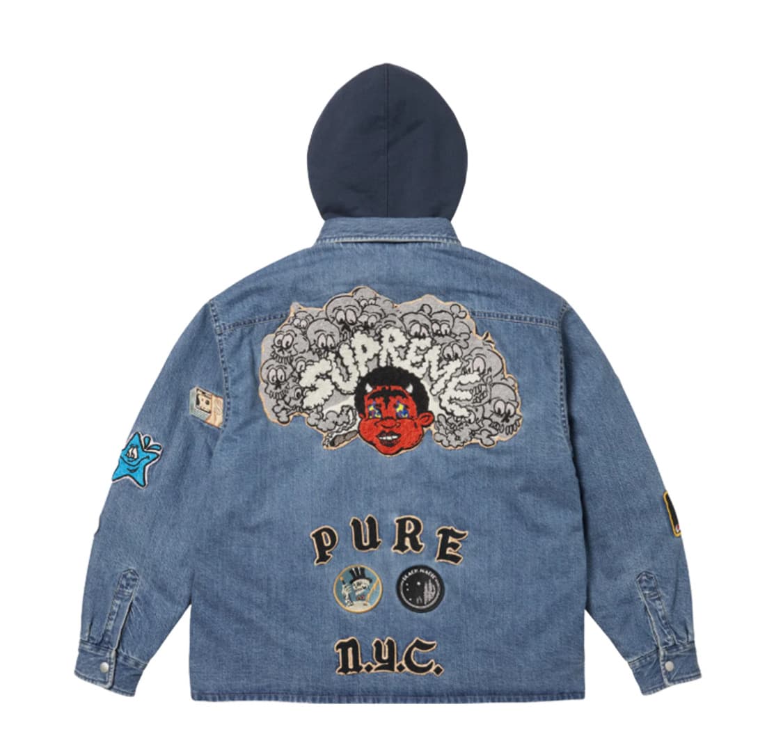 슈프림 패치스 후드 집업 상품이미지4