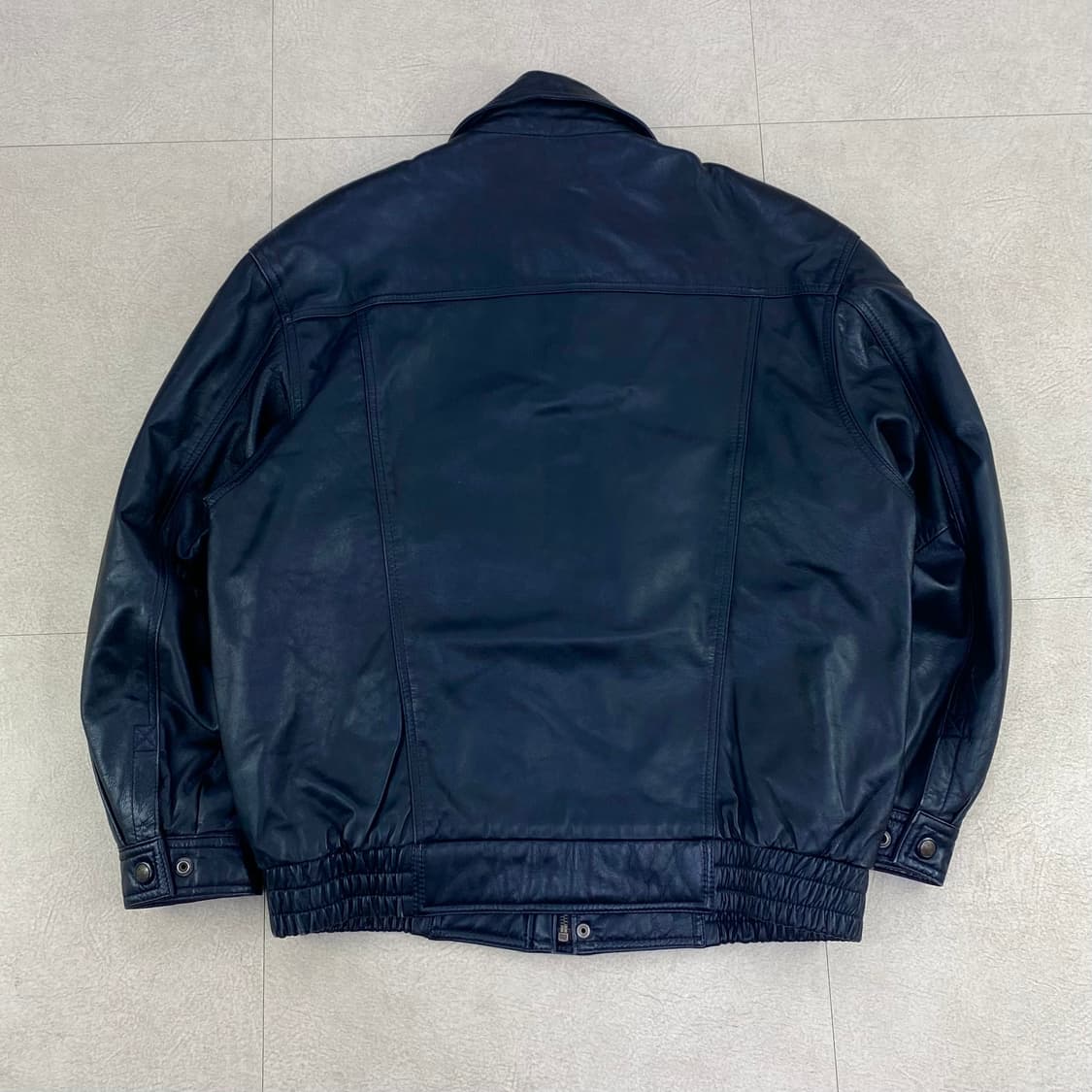 베버리힐즈 폴로 클럽 양가죽 블랙 A-2 레더 자켓 (105) 상품이미지3