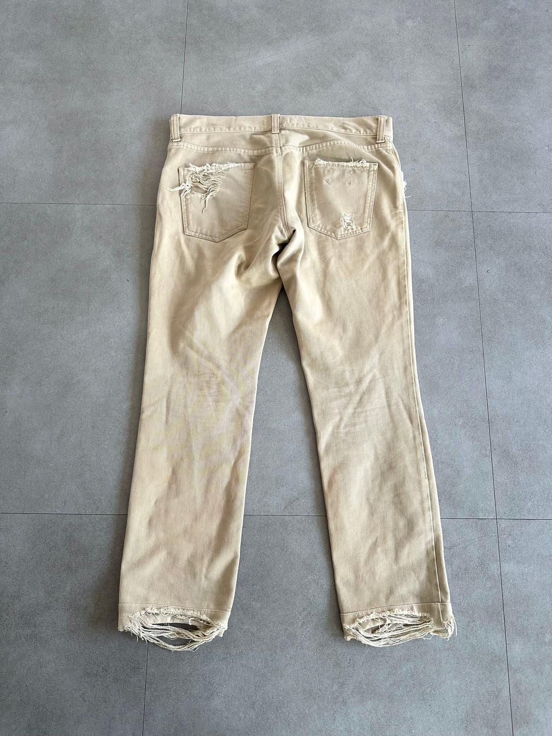 돌체앤가바나 베이지 디스트로이드 새깅진 상품이미지6