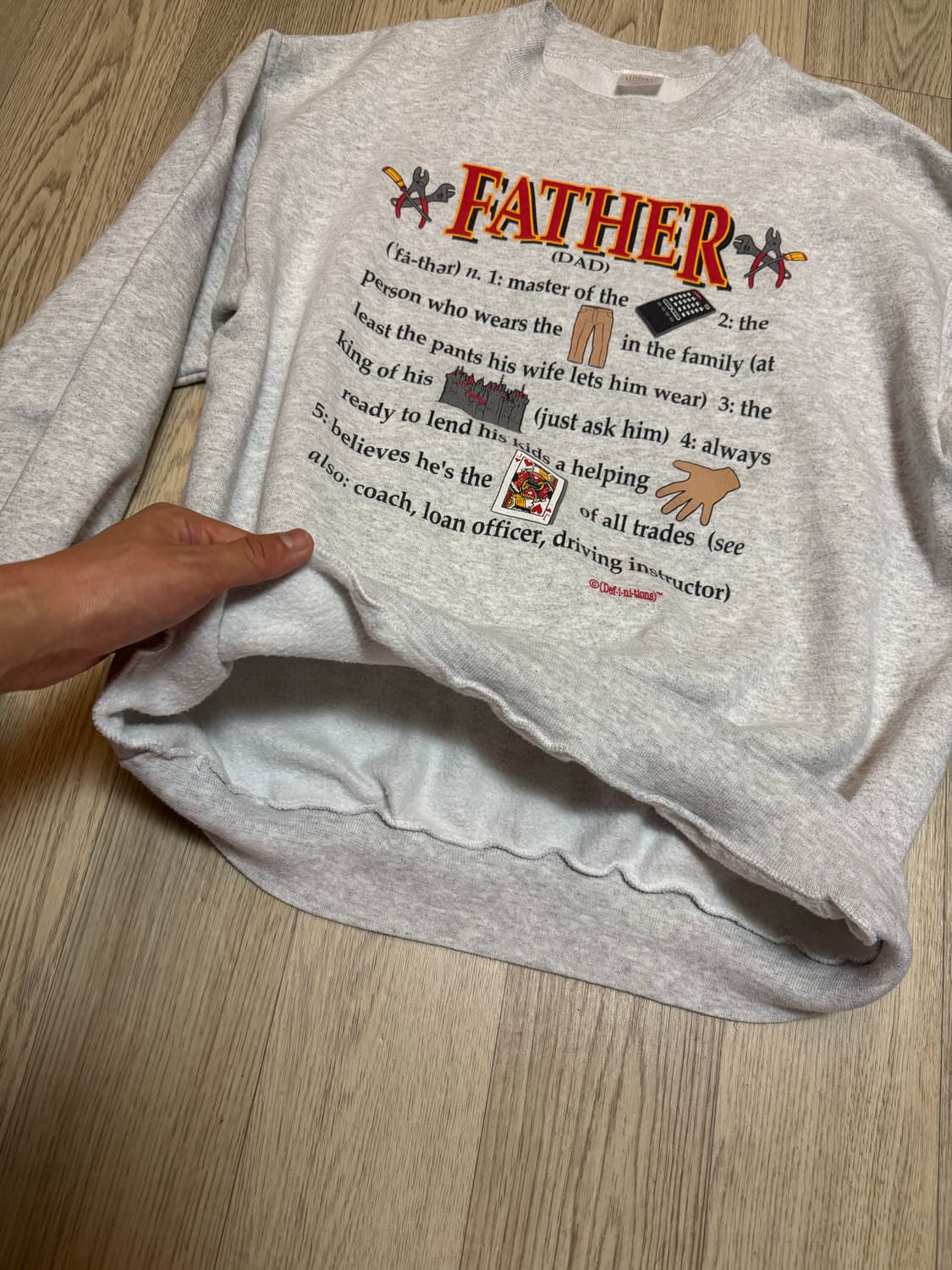 00‘s 러셀 스타일 father 스웻셔츠 상품이미지4