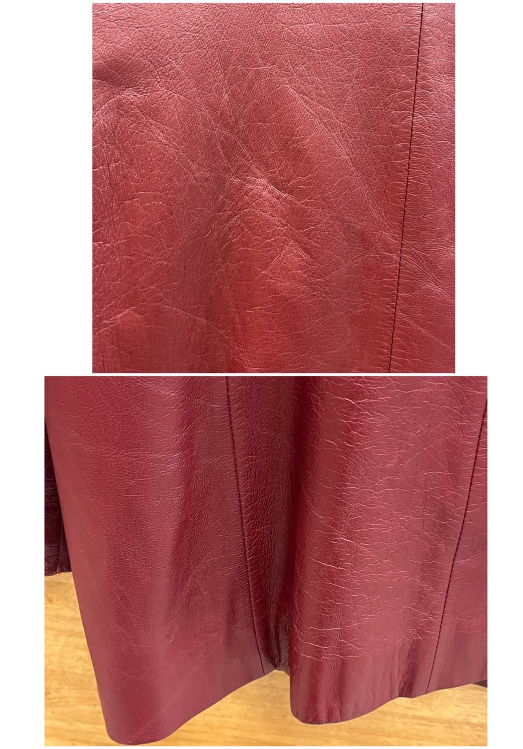 빈티지 양가죽 레더 자켓 레드 #csz3595 상품이미지8