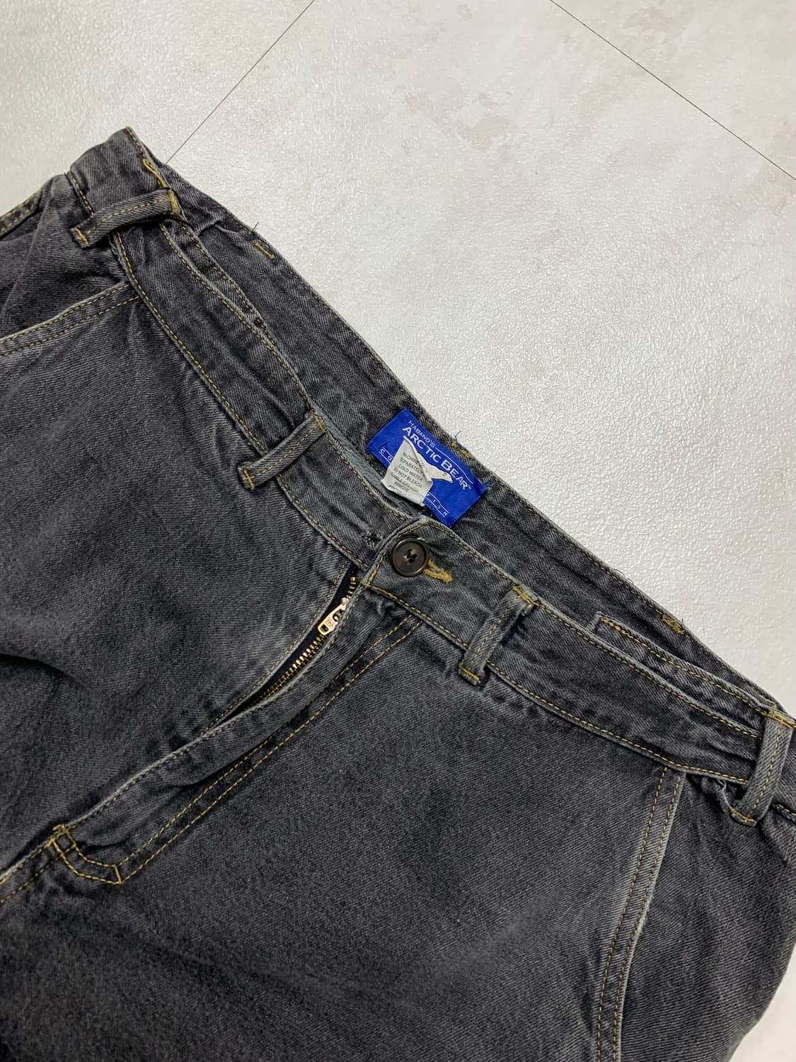 Arctic bear 흑청 데님 팬츠 #109 상품이미지3