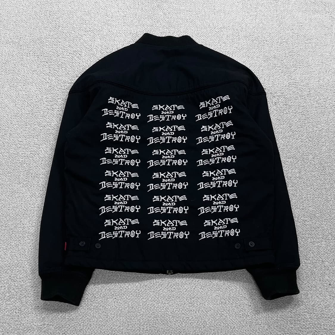 슈프림 x 트레셔 포플린 크루 자켓 블랙 상품이미지2