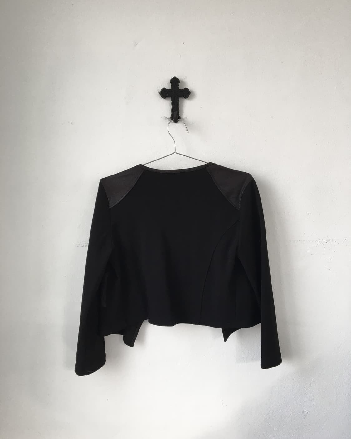 Patch point open cardigan 상품이미지3