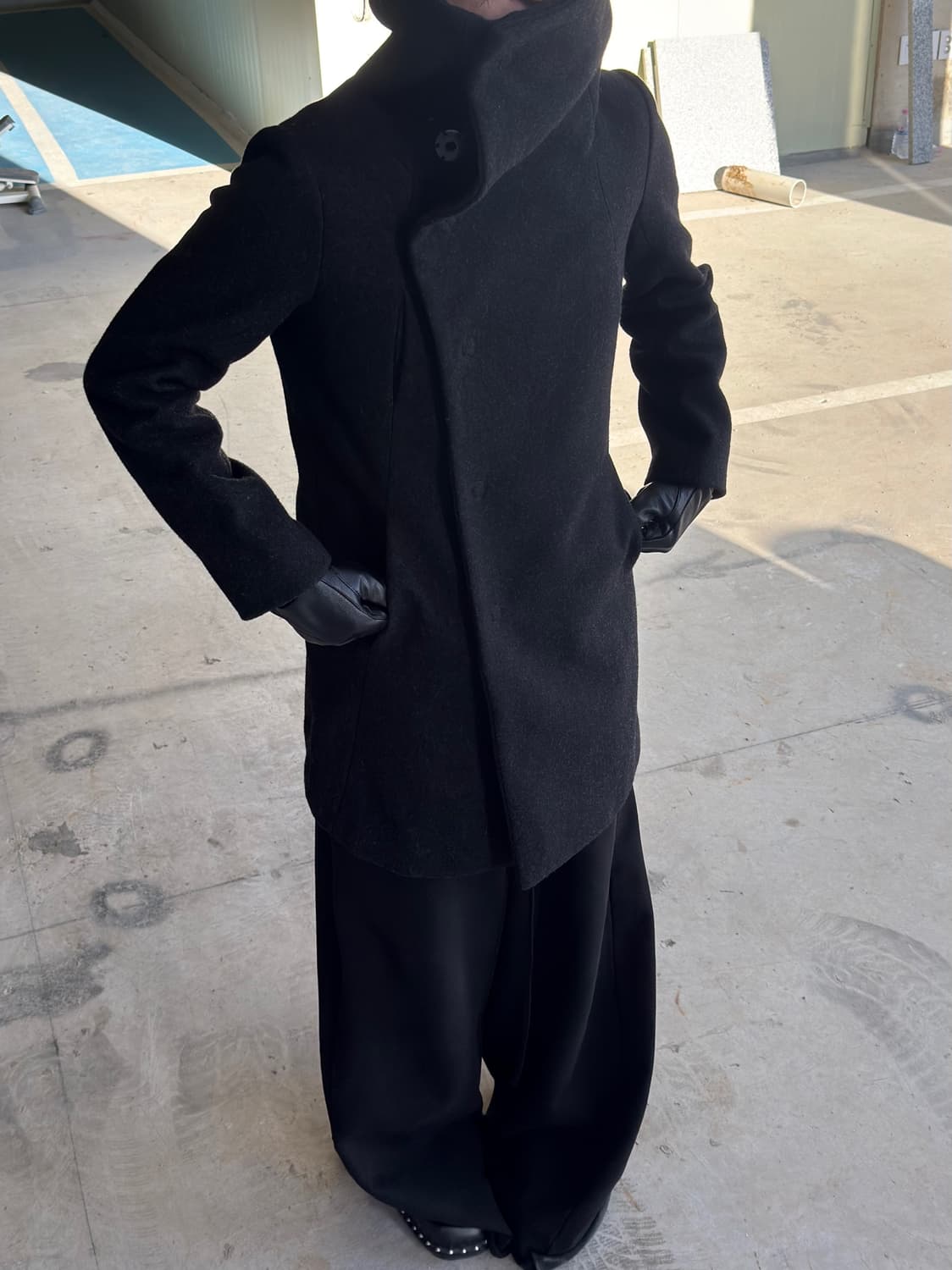 The viridi anne 하이넥 울 코트 상품이미지6