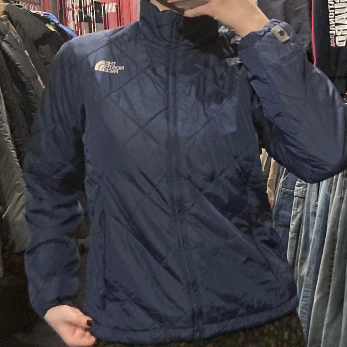 [IM]노스페이스 퀼팅 경량 패딩 네이비 상품이미지3