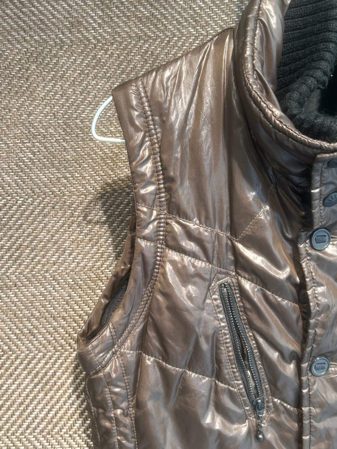 Y2K 해체주의 다운베스트 상품이미지4