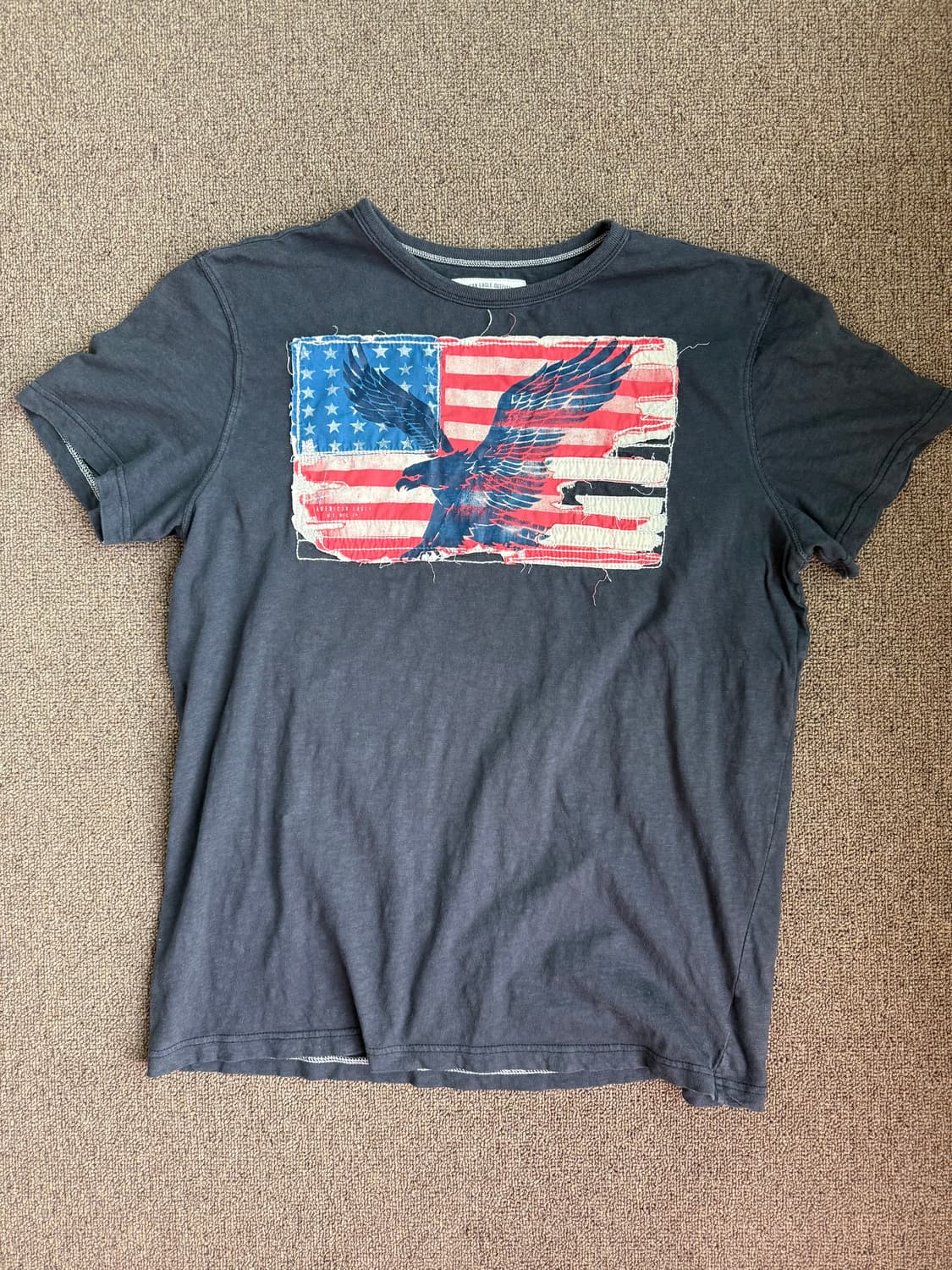 AMERICAN EAGLE 아메리칸이글 성조기 빈티지 반팔 티셔츠 상품이미지1