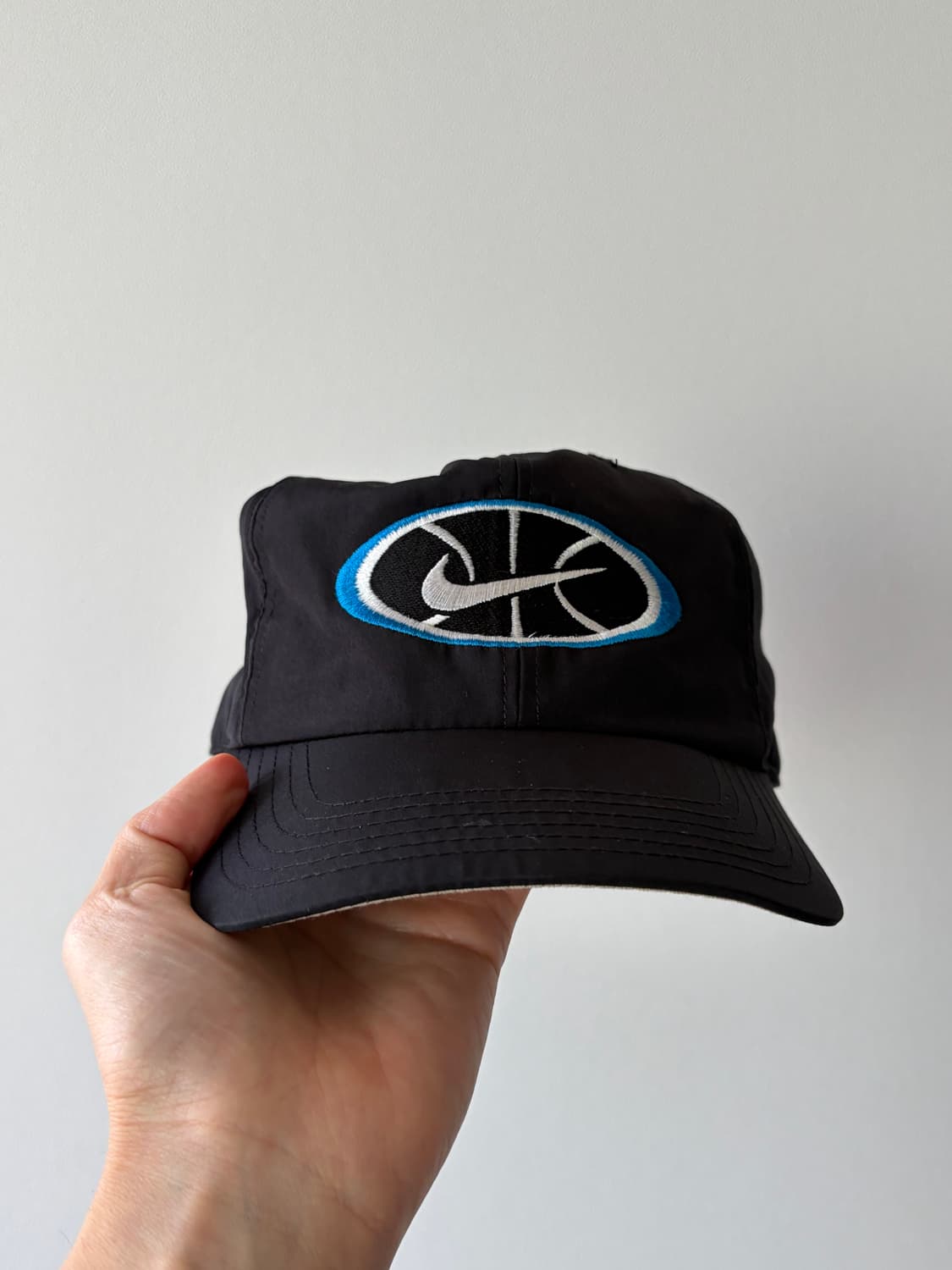 90s 올드 나이키 nike 스우시 나일론 블랙 스냅백 상품이미지2