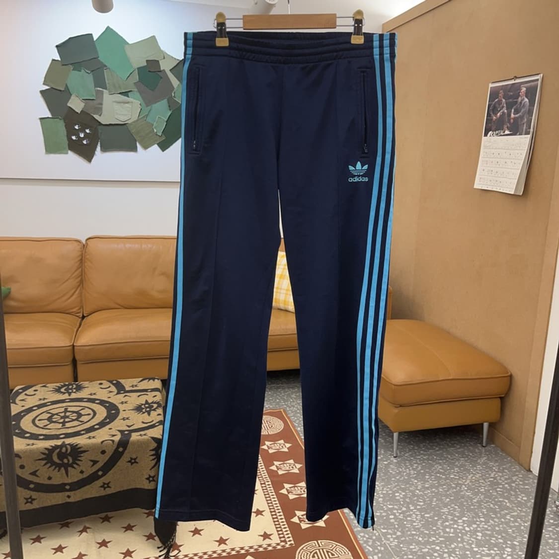 아디다스 Y2K 대장급 파이어버드 네이비하늘 트랙팬츠 90 C08754 상품이미지3