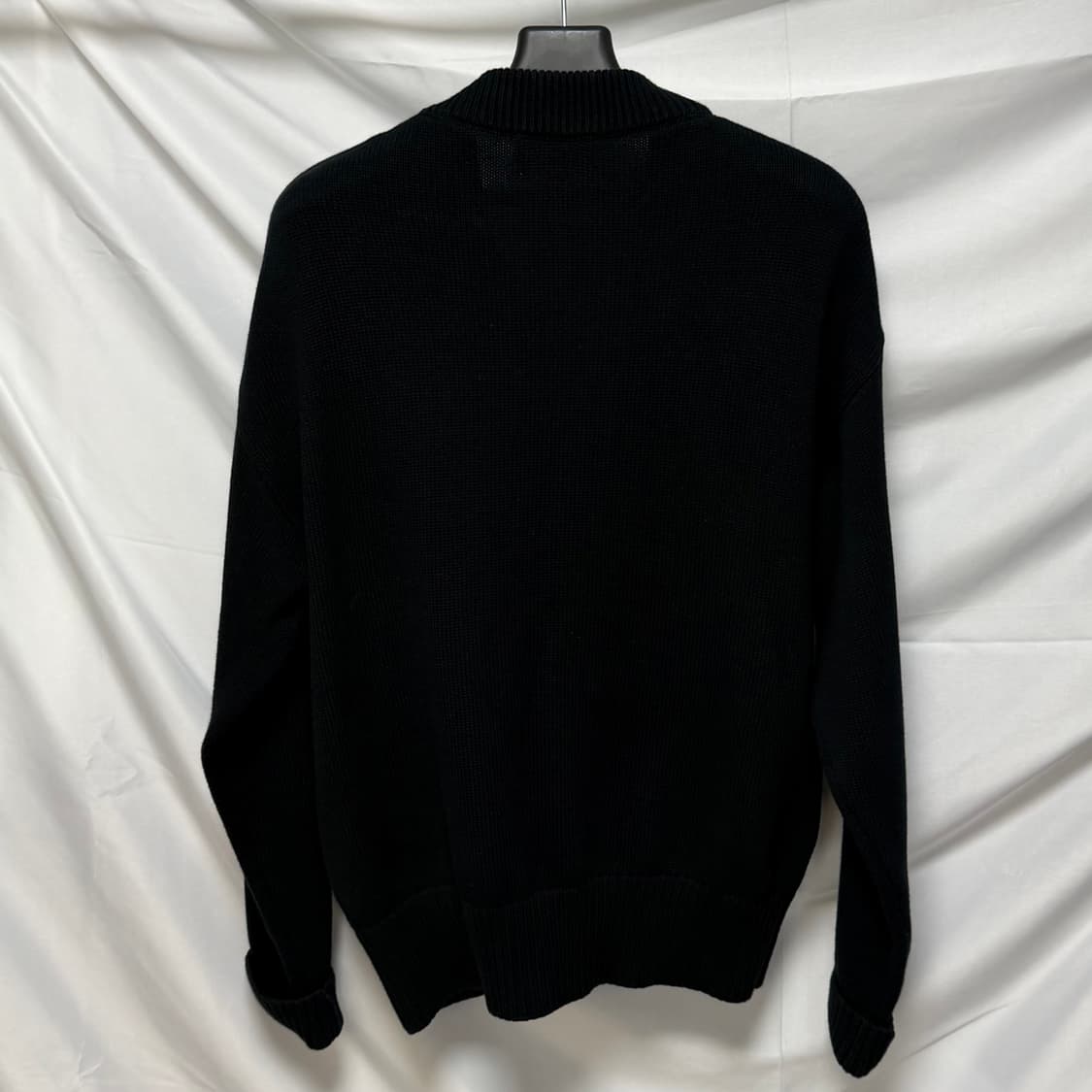 [S+급/M] 아미 AMI 빅하트 로고 가디건 블랙 상품이미지3