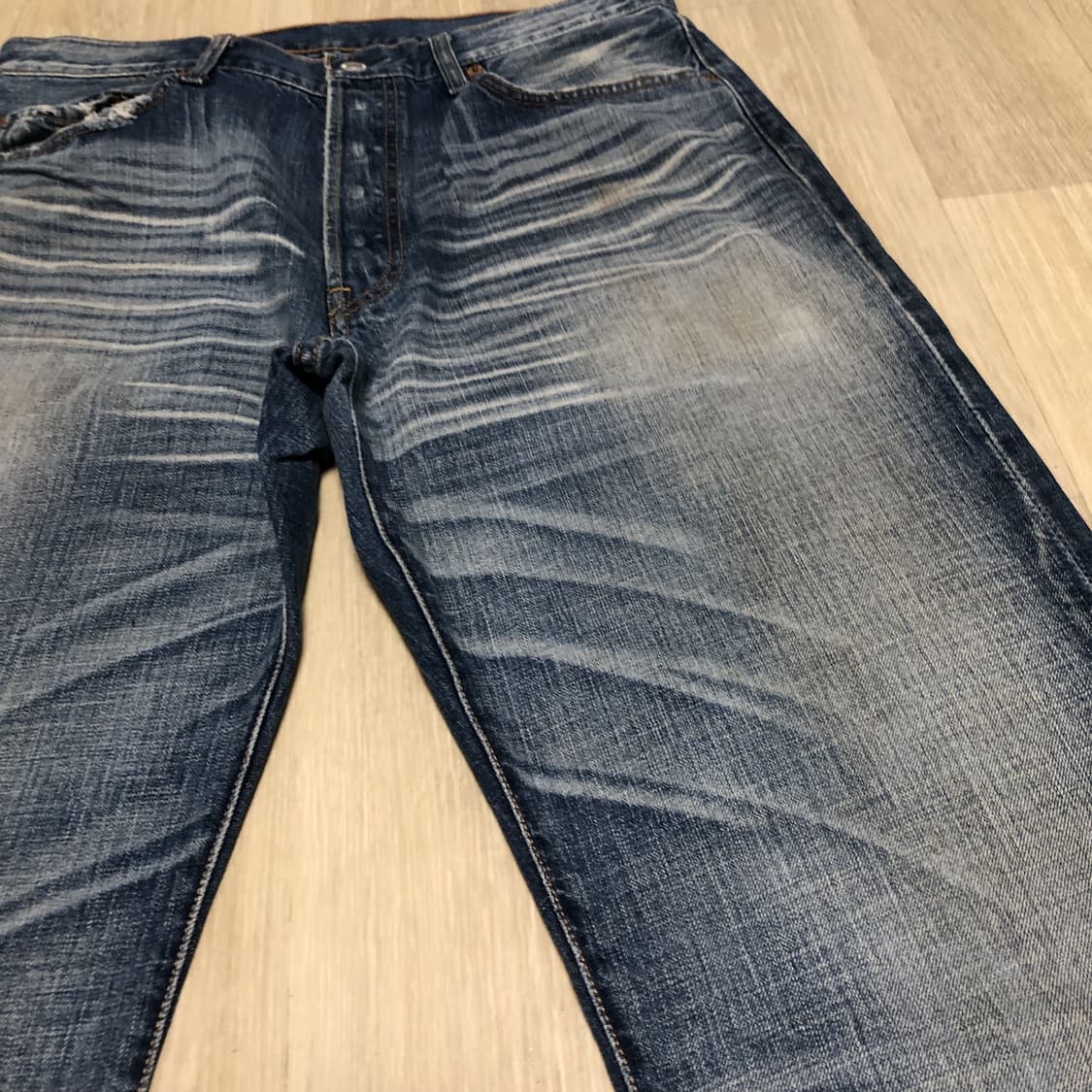 (32) 리바이스 501 스트레이트핏 04501-0064 워시드 데님 상품이미지3