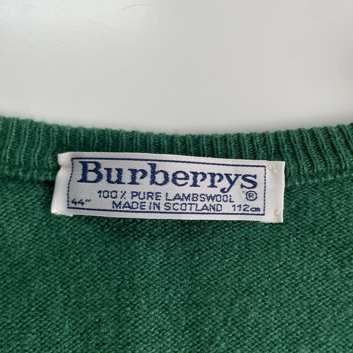 Burberry  버버리 90,s 그린 램스울 니트 상품이미지3