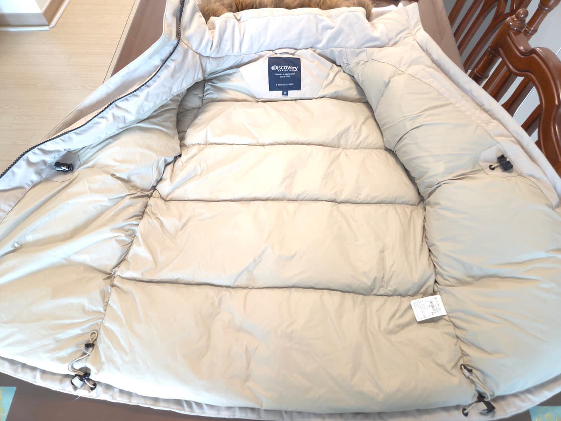 디스커버리 아이보리 패딩 점퍼 95 상품이미지2
