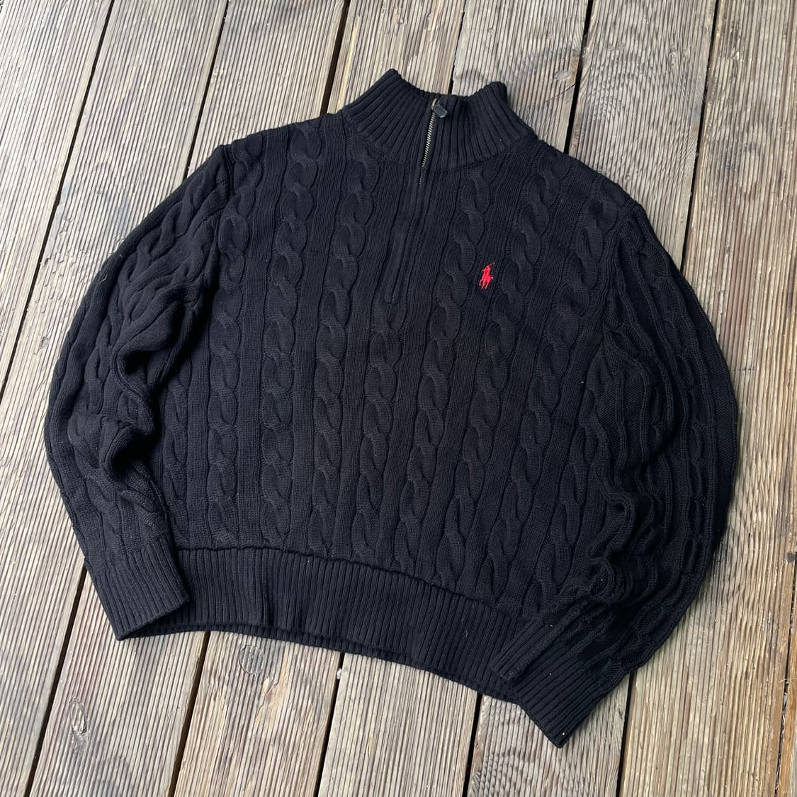 폴로 신형 qr탭 꽈배기 니트 상품이미지2