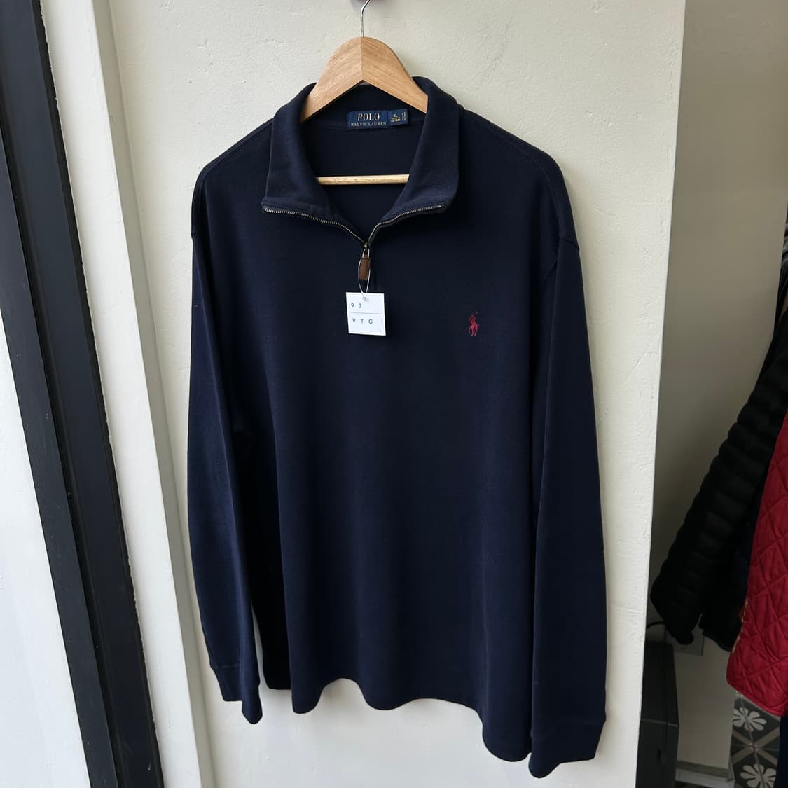 폴로 랄프로렌 블랙 반집업  상품이미지2