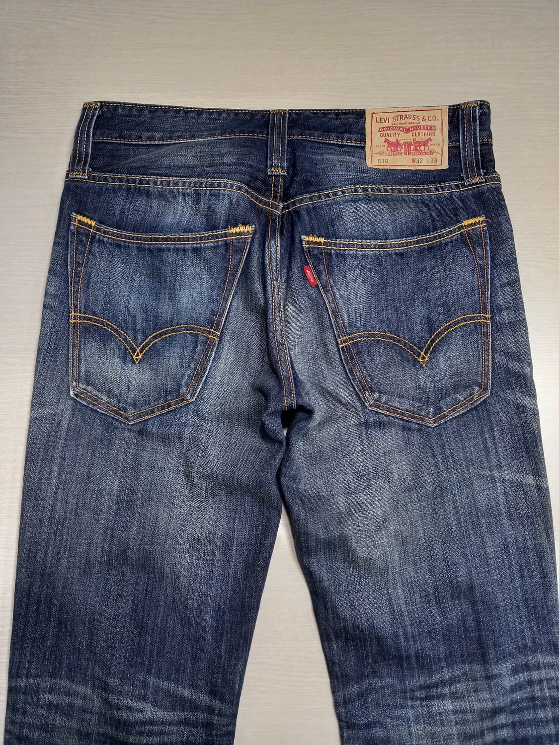 31 리바이스510 워싱 슬림일자진 진청 31-517 상품이미지4