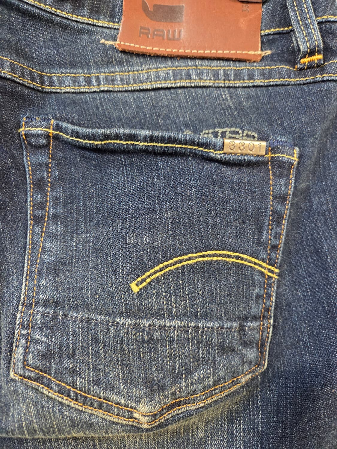 G-Star Raw 3301 데님 청바지(W25/L32)약/스판 상품이미지5