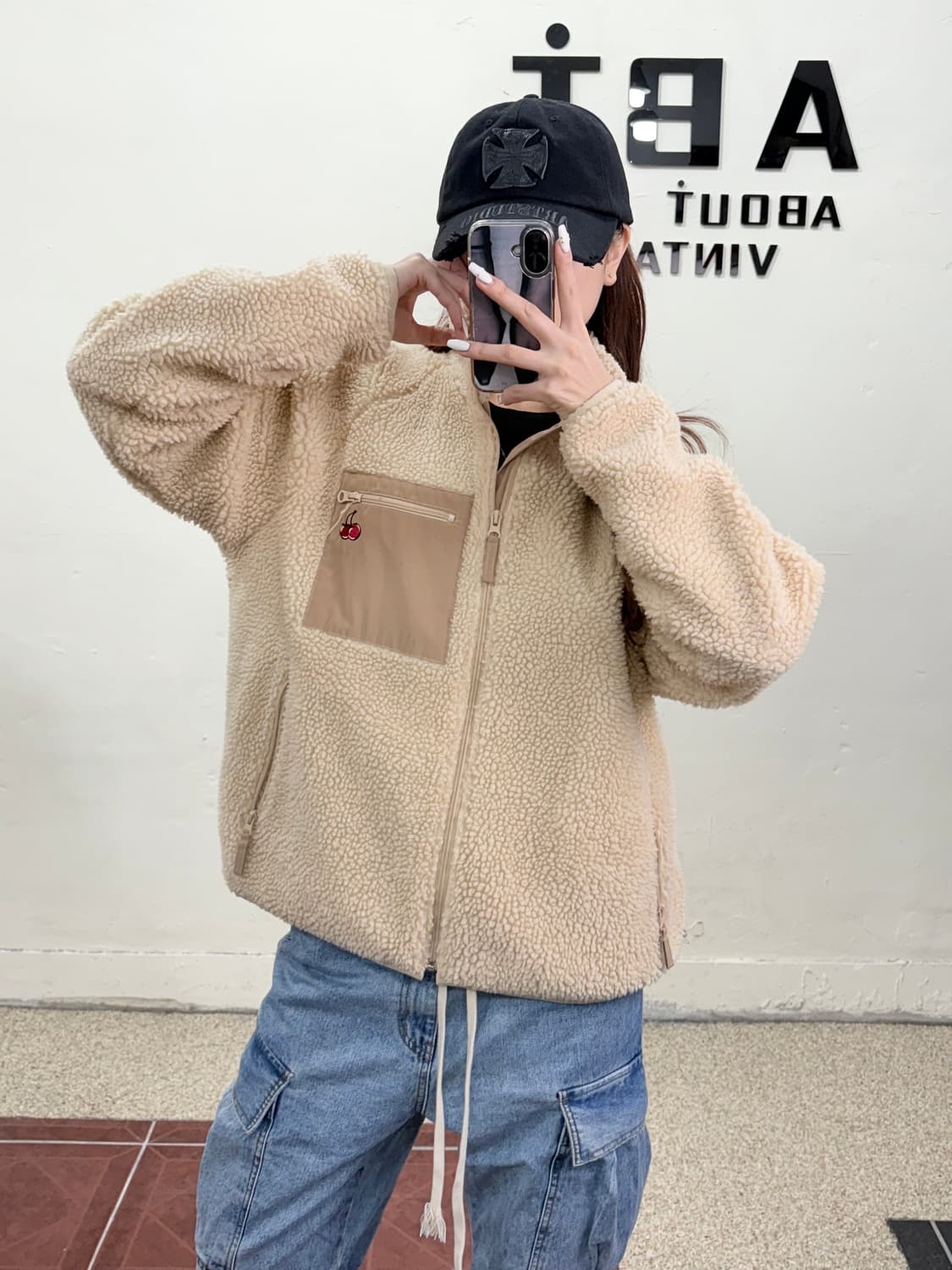 키르시 뽀글이 후리스 집업 상품이미지2